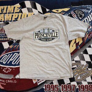 Vintage Y2K Princeville Surf Club Hawaii Gray Shirt Surfwear Size XL